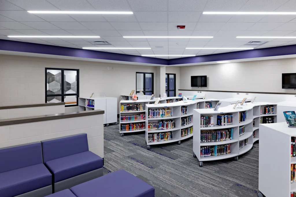 Leo Jr-Sr High School Renovated Media Center