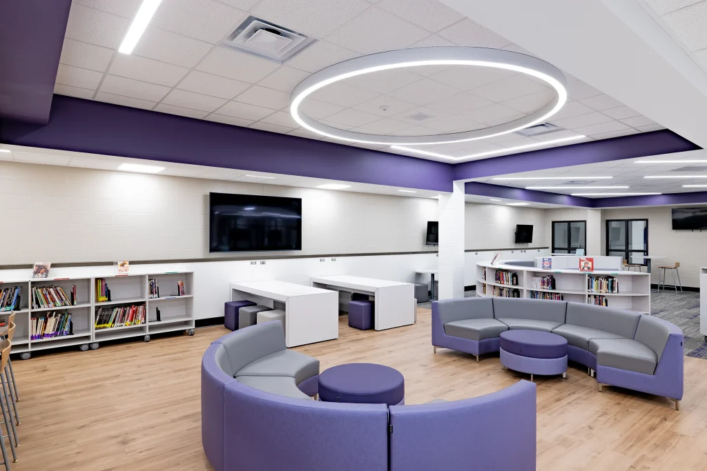 Leo Jr-Sr High School Renovated Media Center