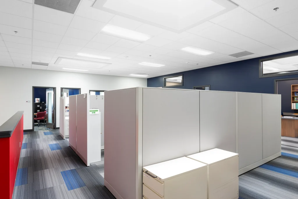 Brooks Construction Headquarters Cubicles and Work Space