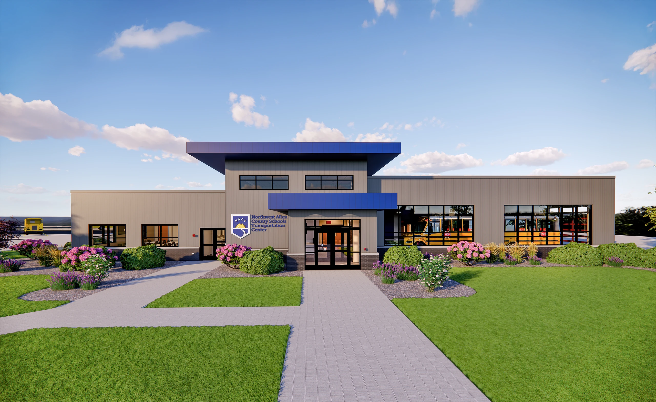 Rendering of NACS New Transportation Building