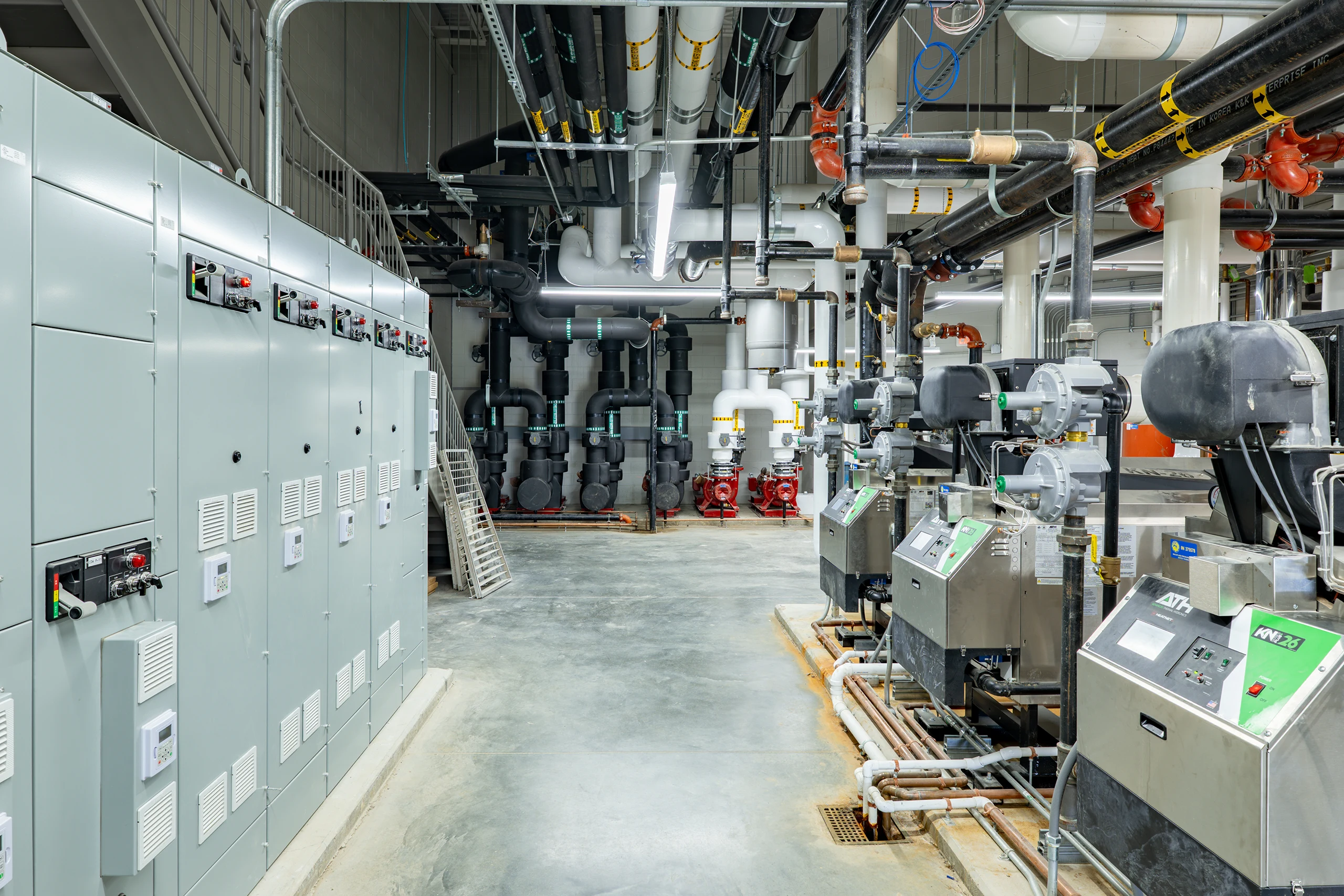 New Palestine High School Mechanical Room