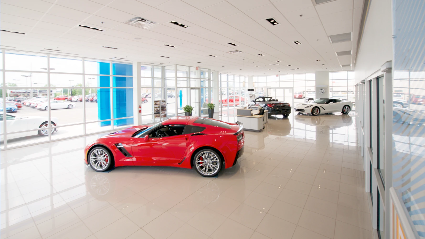 interior of Hiday Motors building