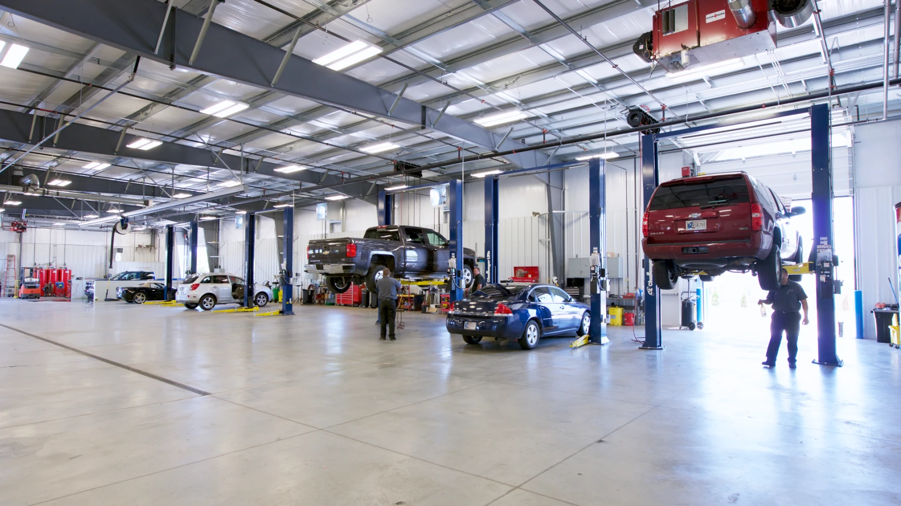 interior of Hiday Motors building