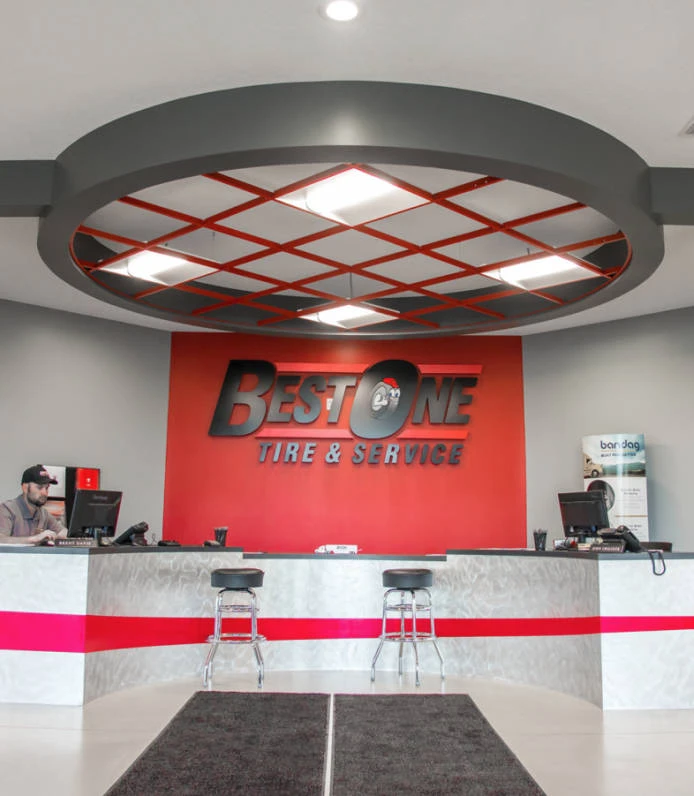 interior entry way of Best One Auto building