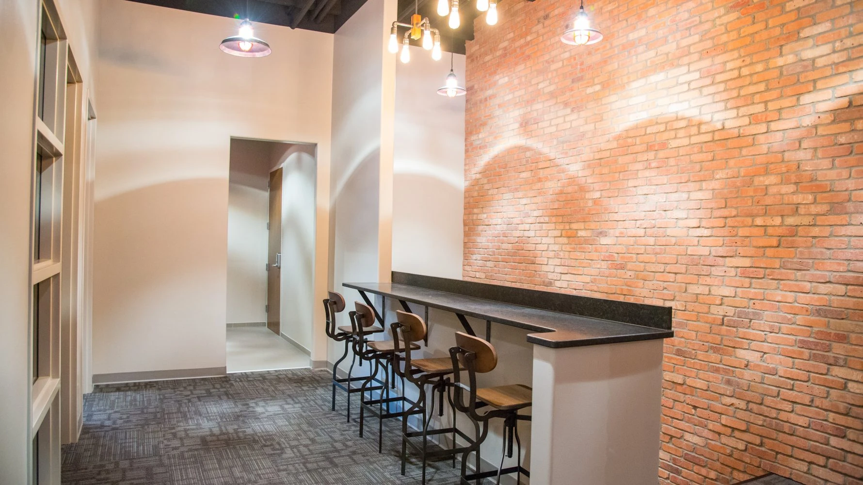 interior of Premier Truck Rental second floor renovation