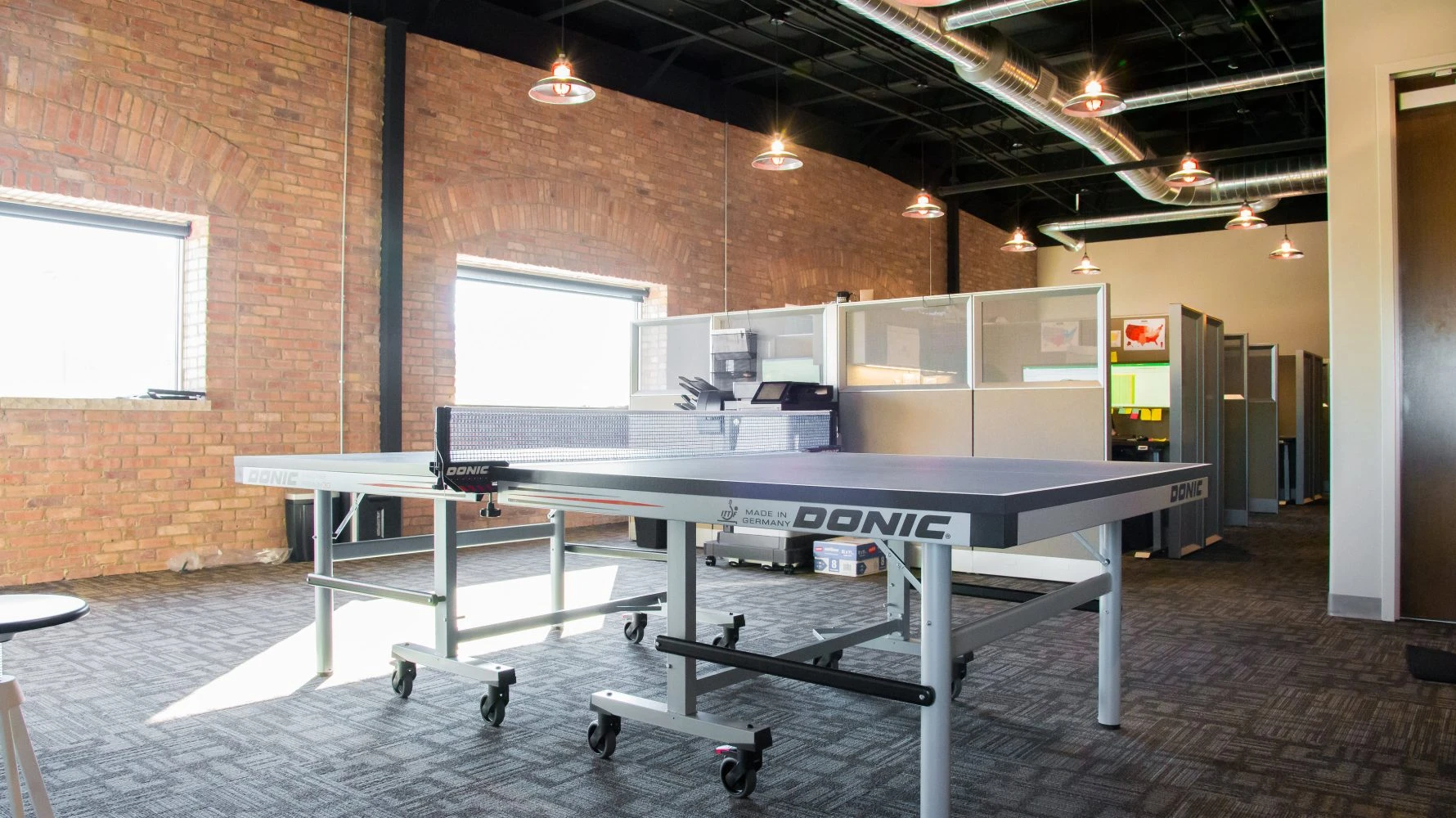 interior of Premier Truck Rental second floor renovation