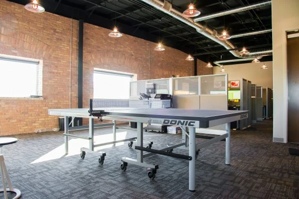 interior of Premier Truck Rental second floor renovation