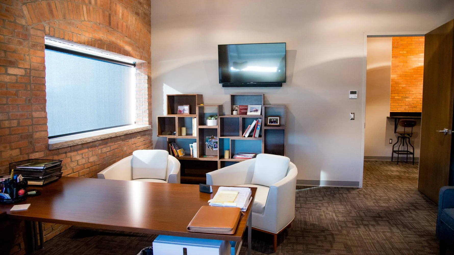 interior of Premier Truck Rental second floor renovation