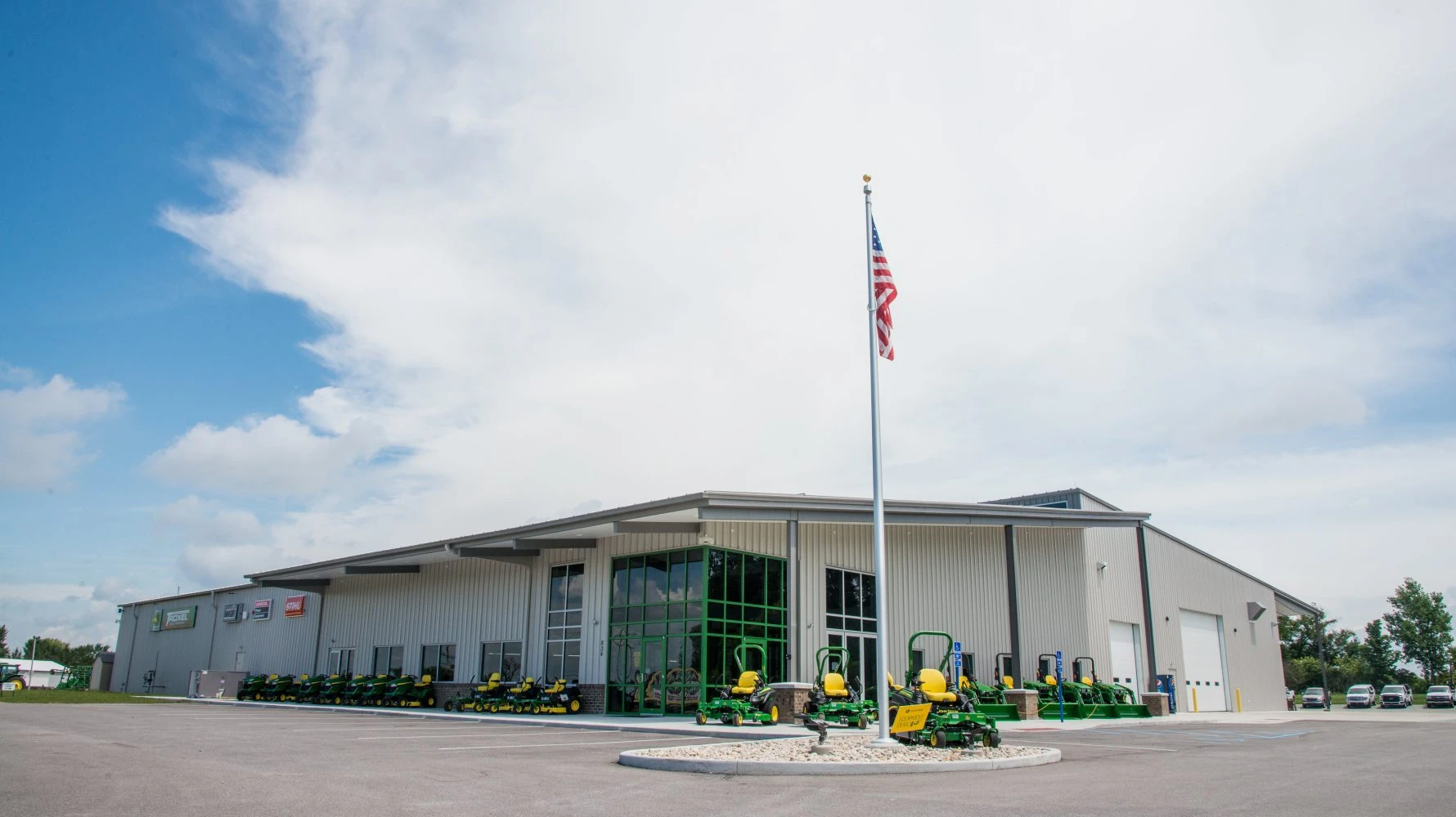 exterior of Troxel Equipment building