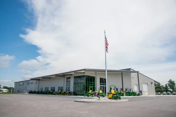 exterior of Troxel Equipment building