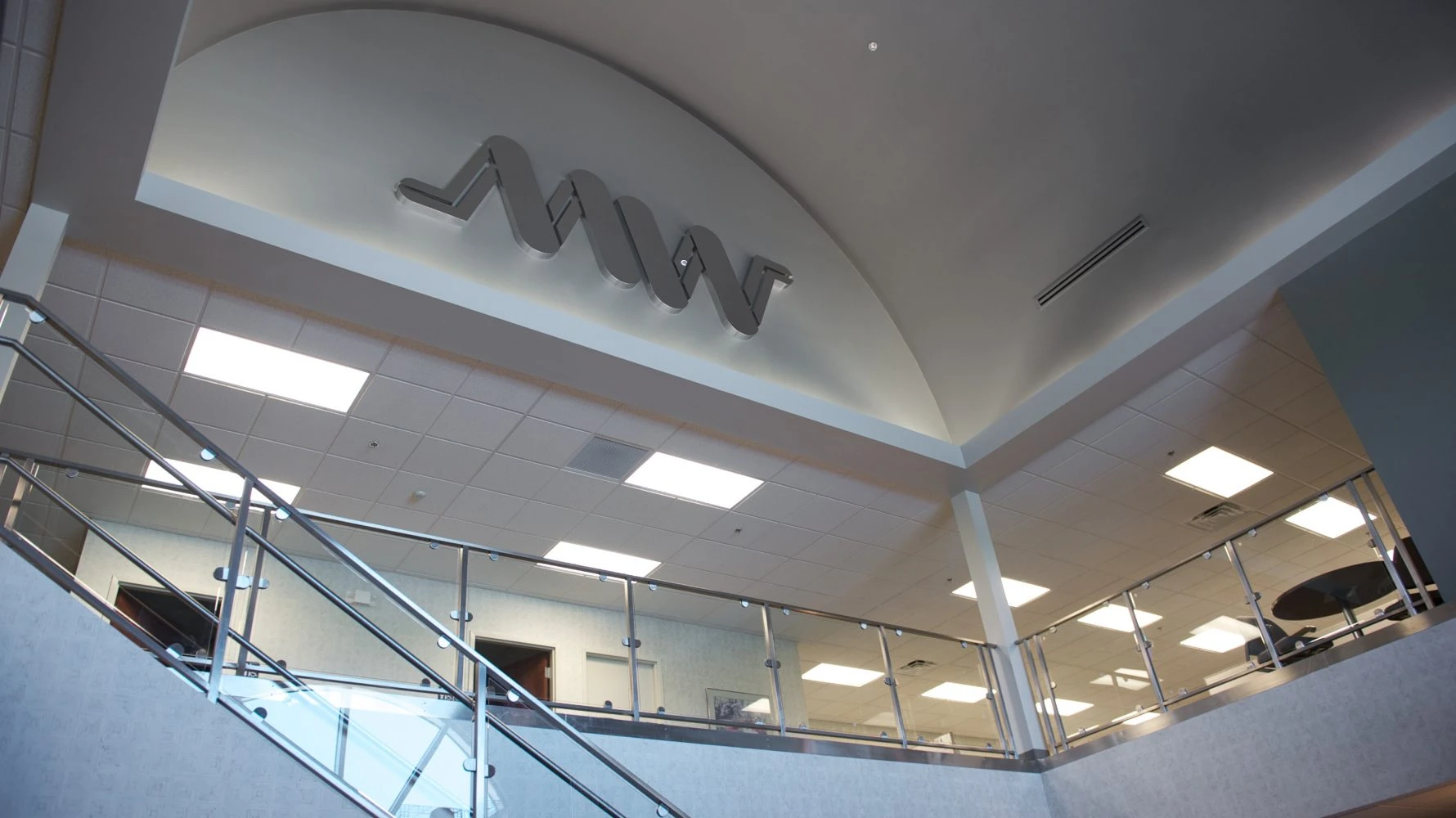 interior of Midwest Metals lobby
