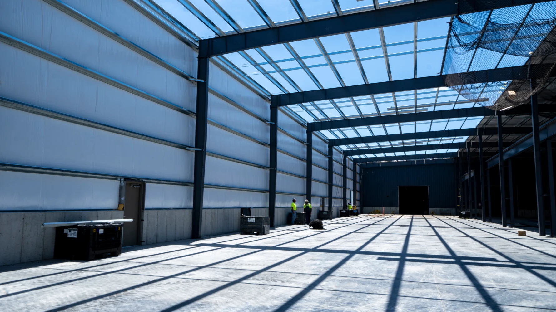 Poseidon Barge building steel frame construction