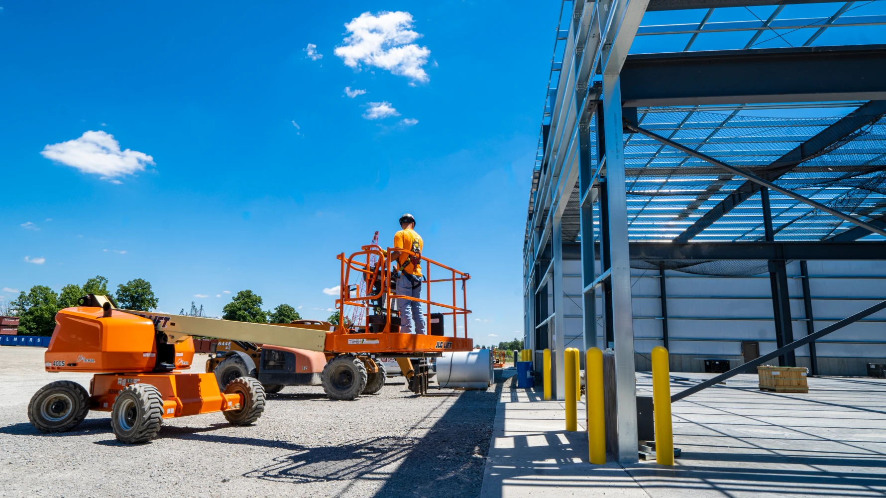 =Poseidon Barge building steel frame construction