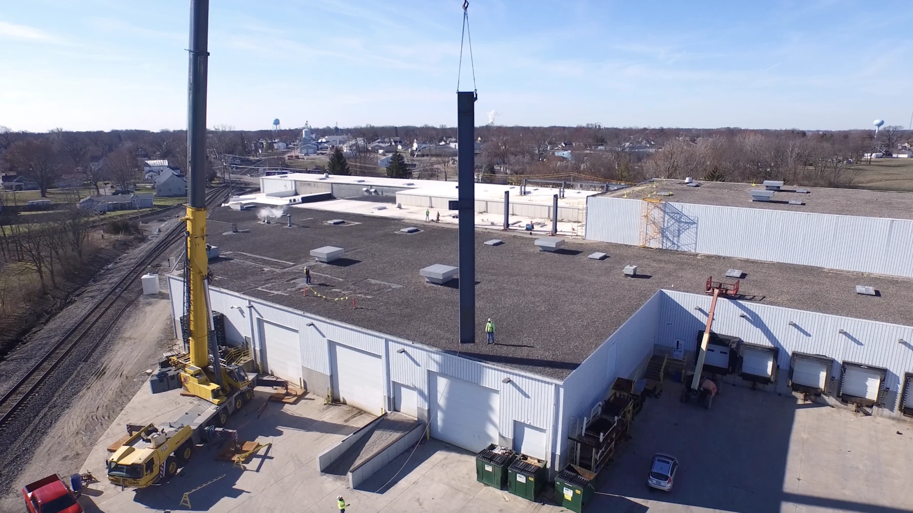 Aerial view of Almco Steel Products