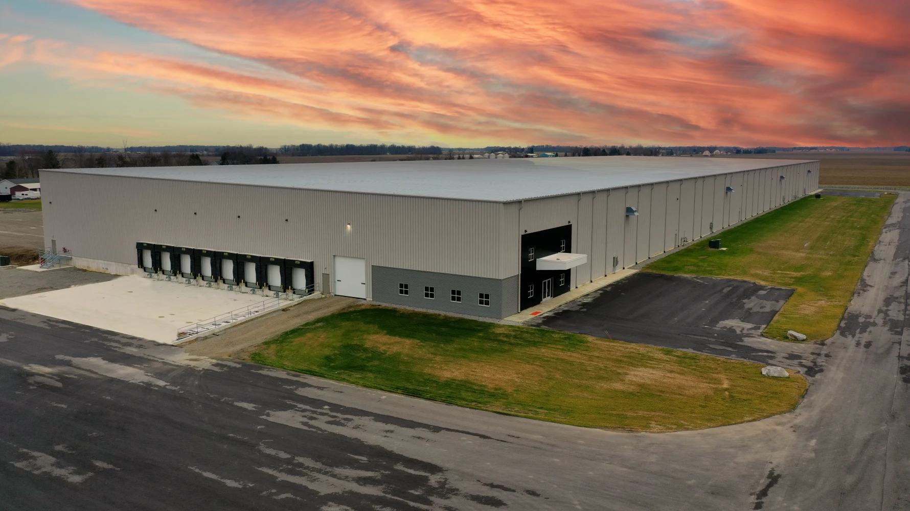 aerial view of building