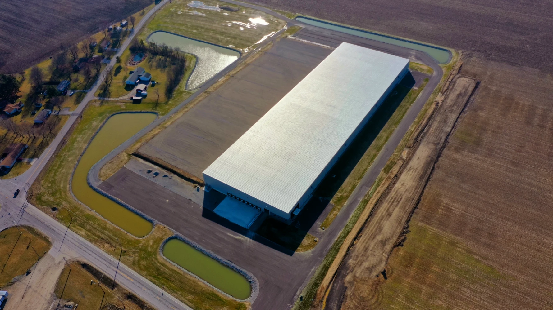 aerial view of building