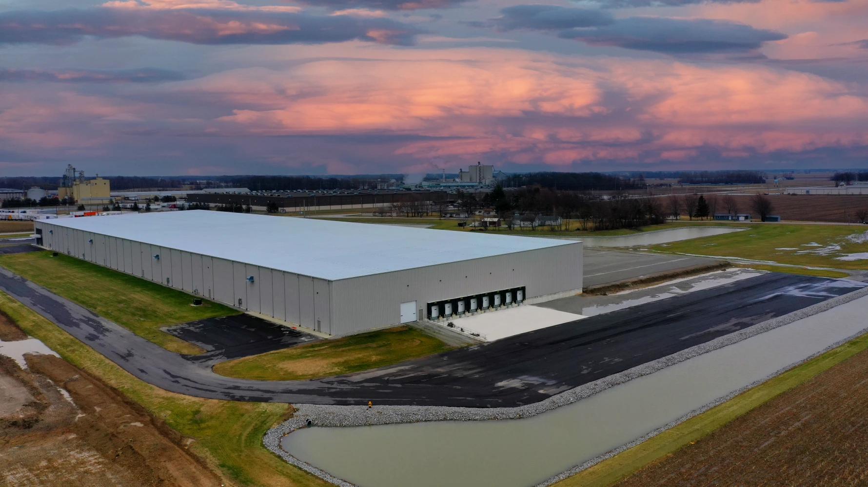 aerial view of building