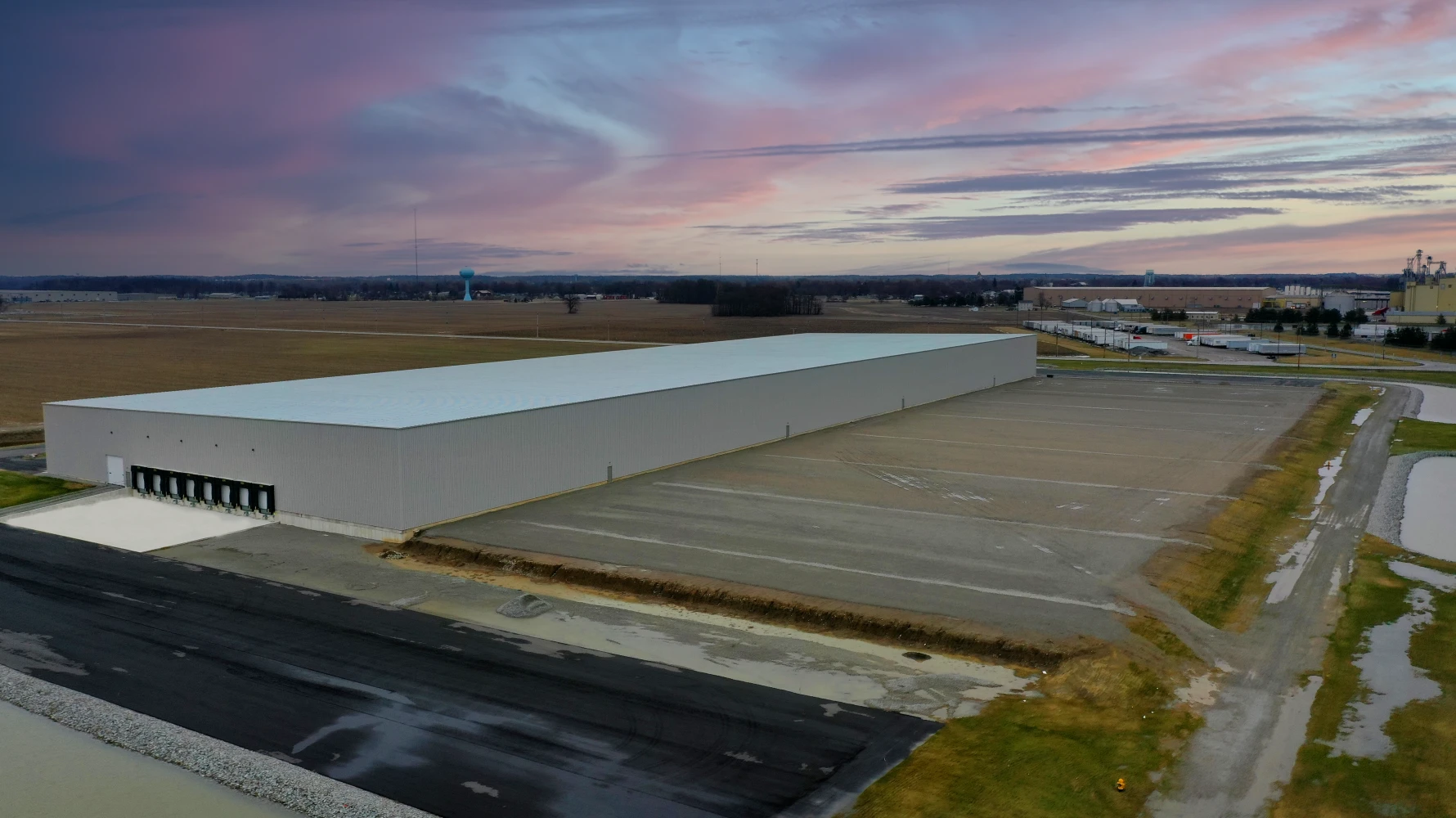 aerial view of building