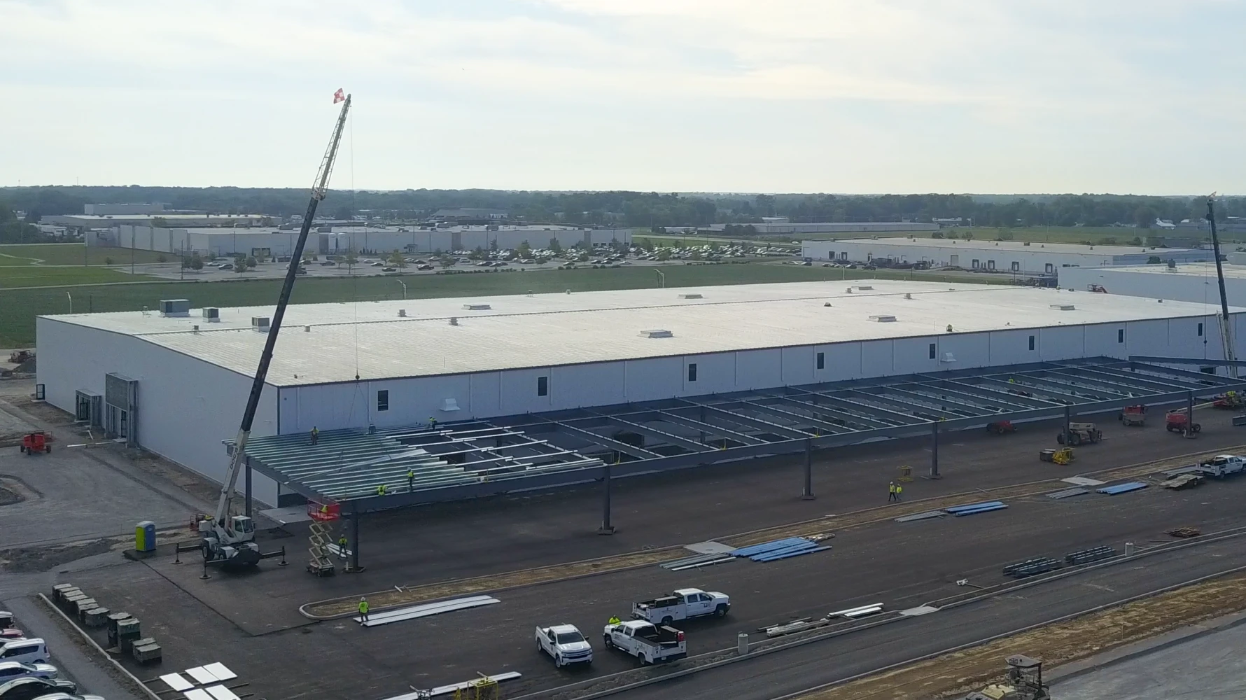 exterior of Amazon construction