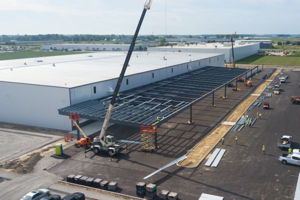 exterior of Amazon construction