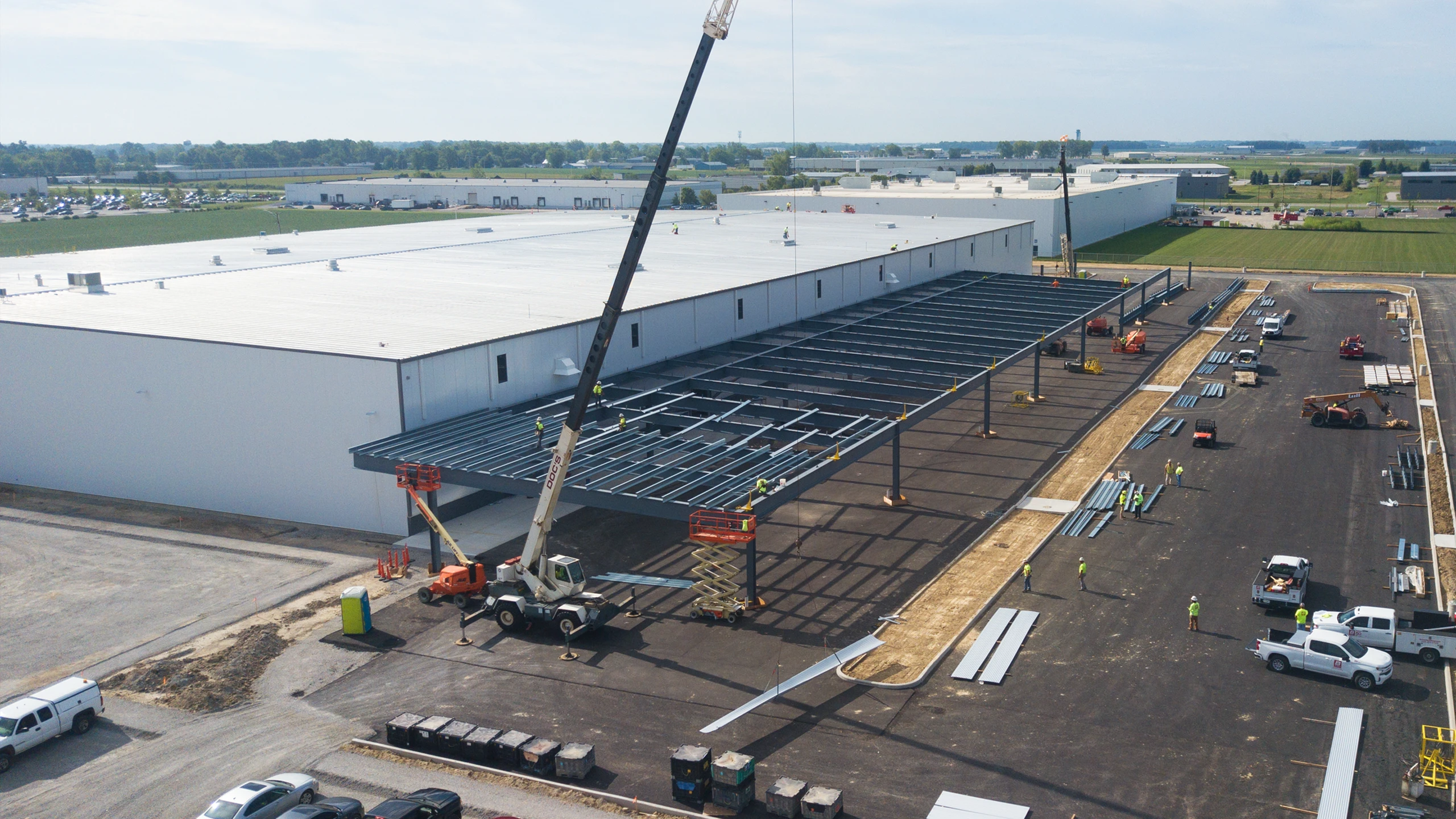 exterior of Amazon construction