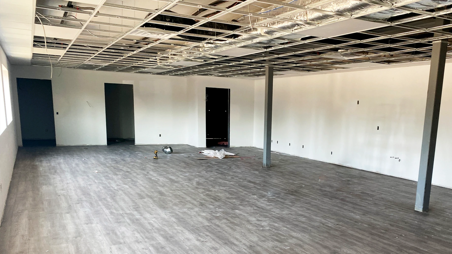 interior of Lance Camper building