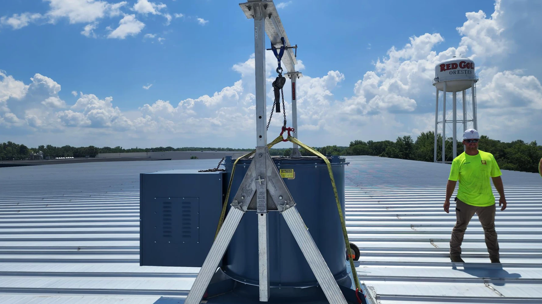 Red Gold building during construction