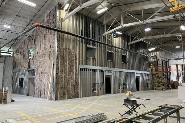 interior of Lance Camper building