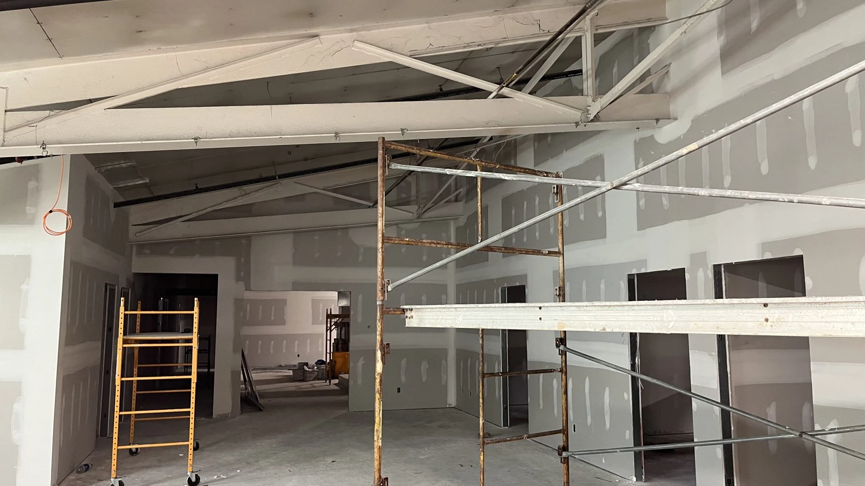 interior of Lance Camper building