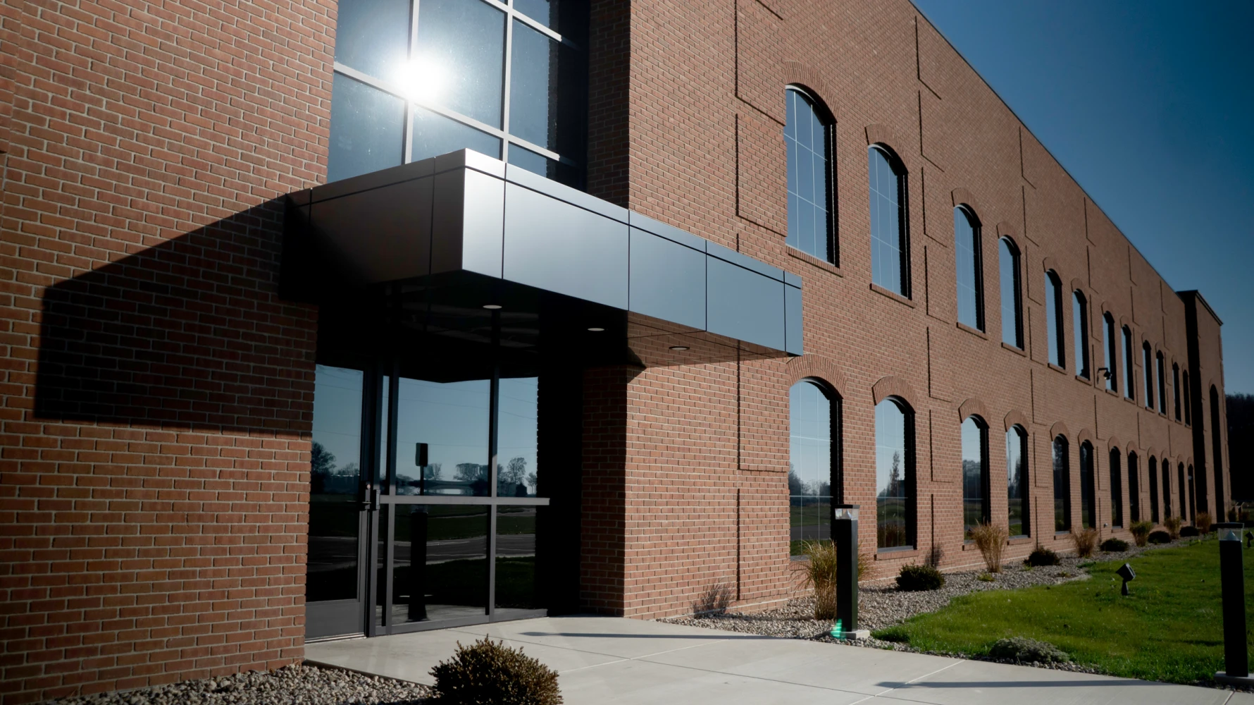 exterior entryway of Berne Indiana project