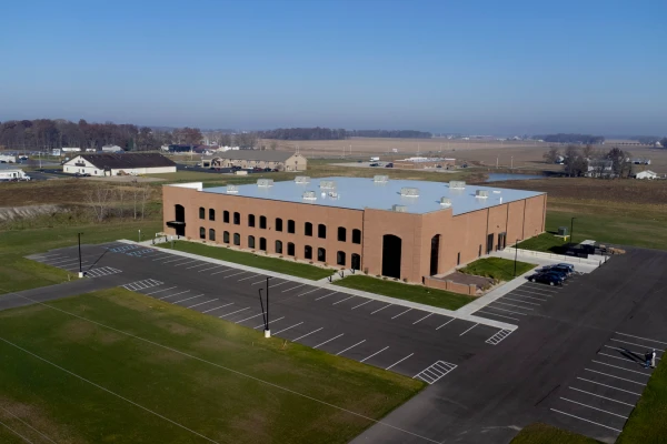 aerial view of Berne Indiana project