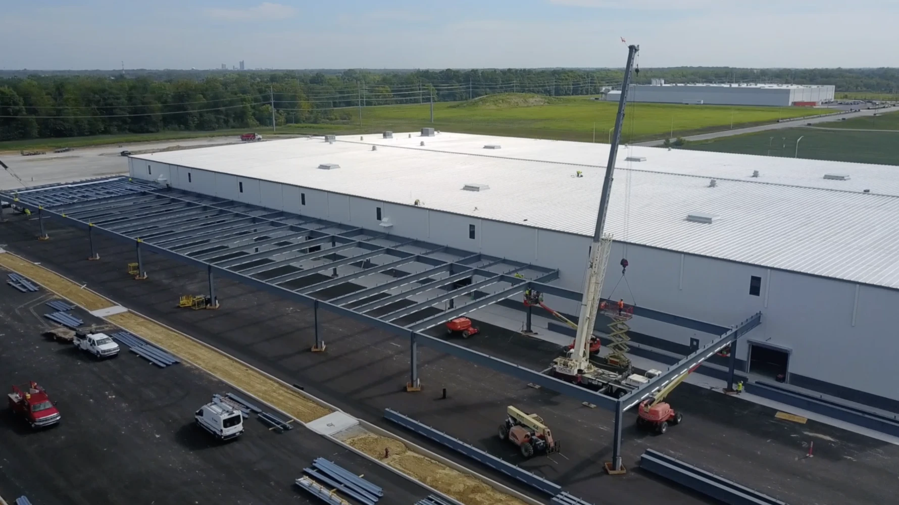 exterior of Amazon construction