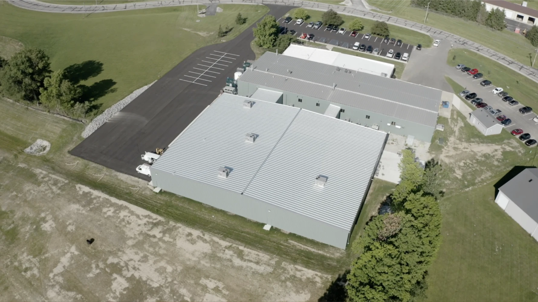 aerial view of DOT America building