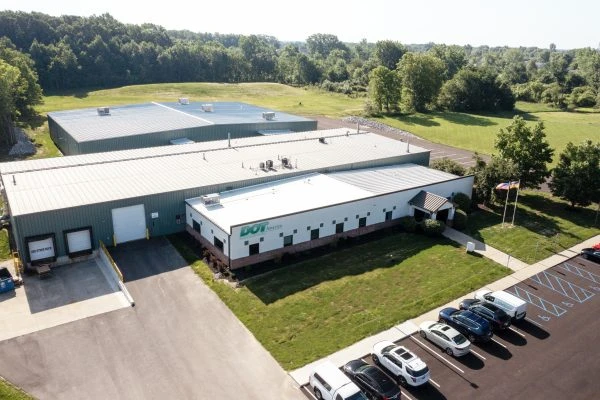 aerial view of DOT America building
