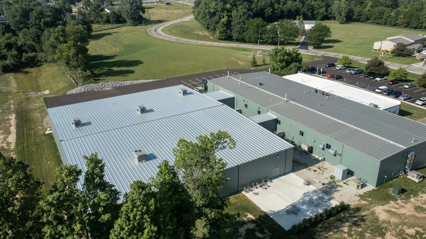 aerial view of DOT America building