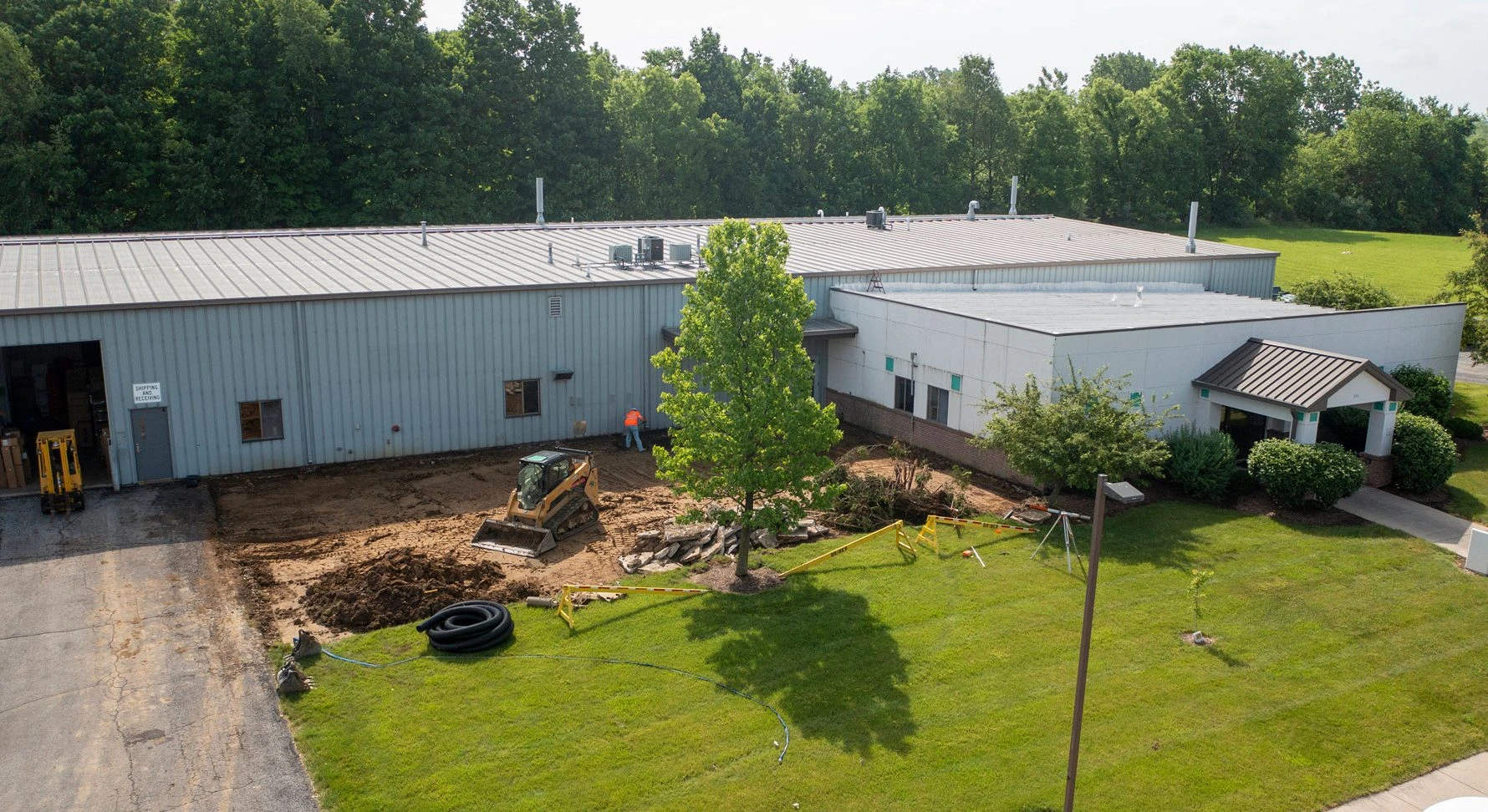 aerial view of DOT America building