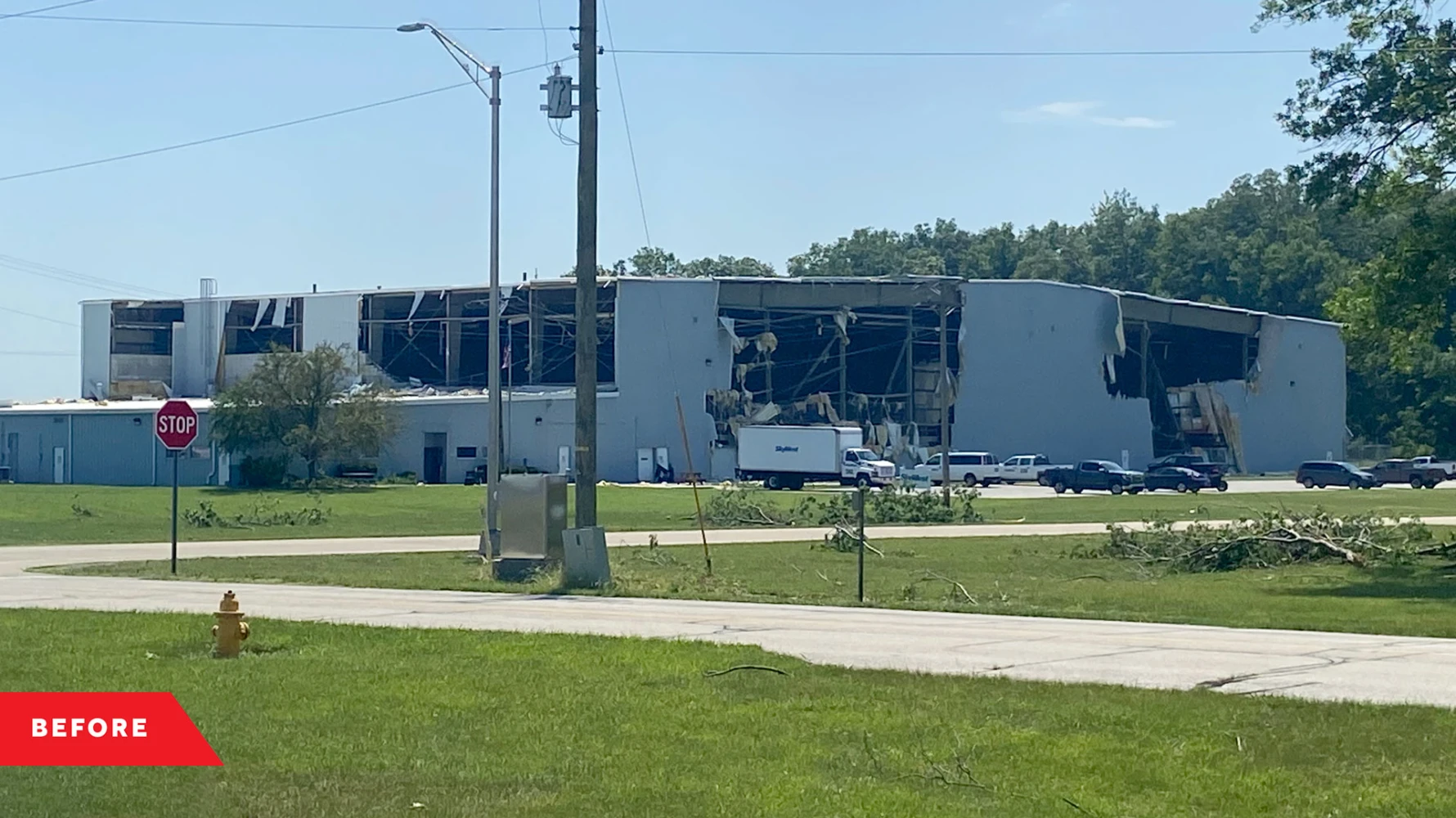 Aircraft Hangar "before" exterior image
