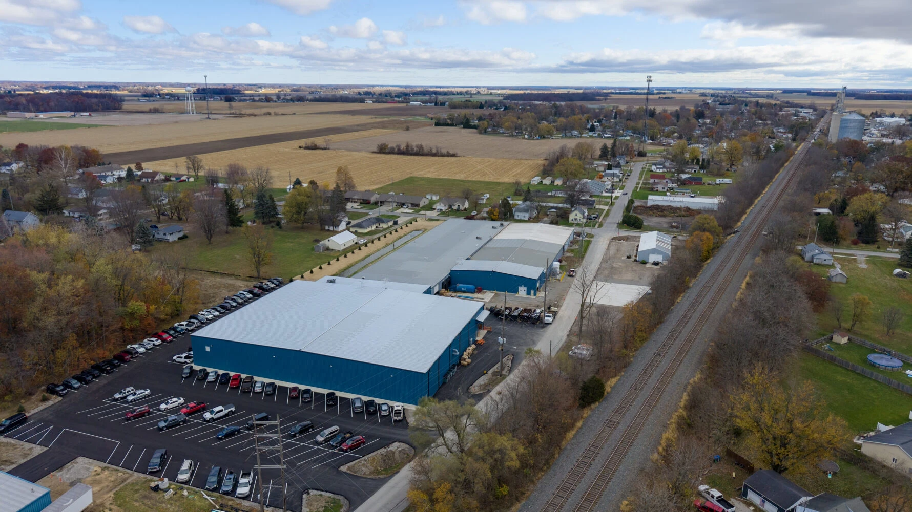 aerial view of Nemco building