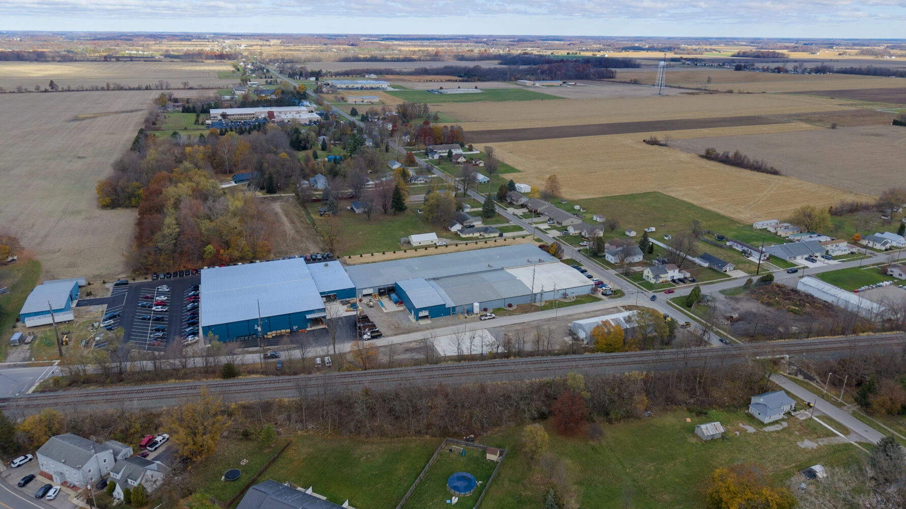 aerial view of Nemco building
