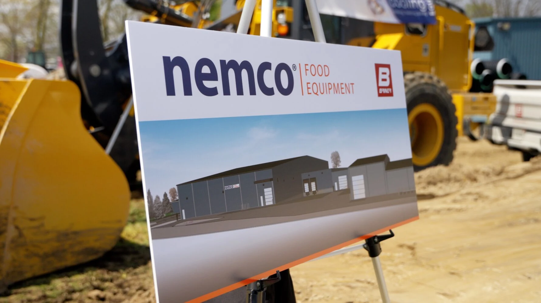 Nemco board at groundbreaking event