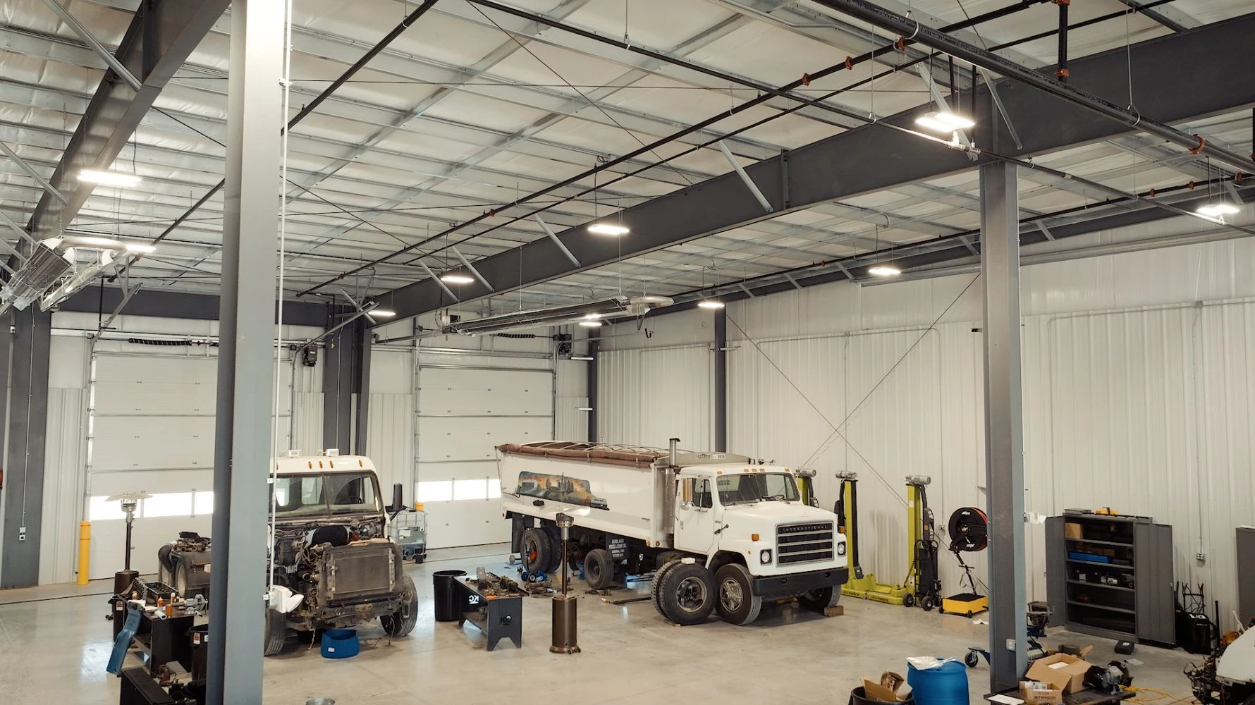 Interior of completed Best Ones project featuring vehicles inside