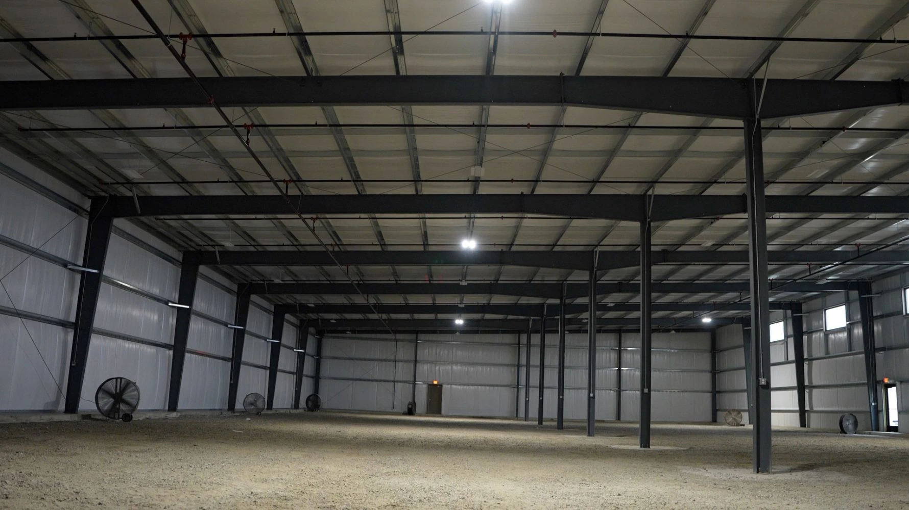 Completed Arden Drive construction project interior warehouse