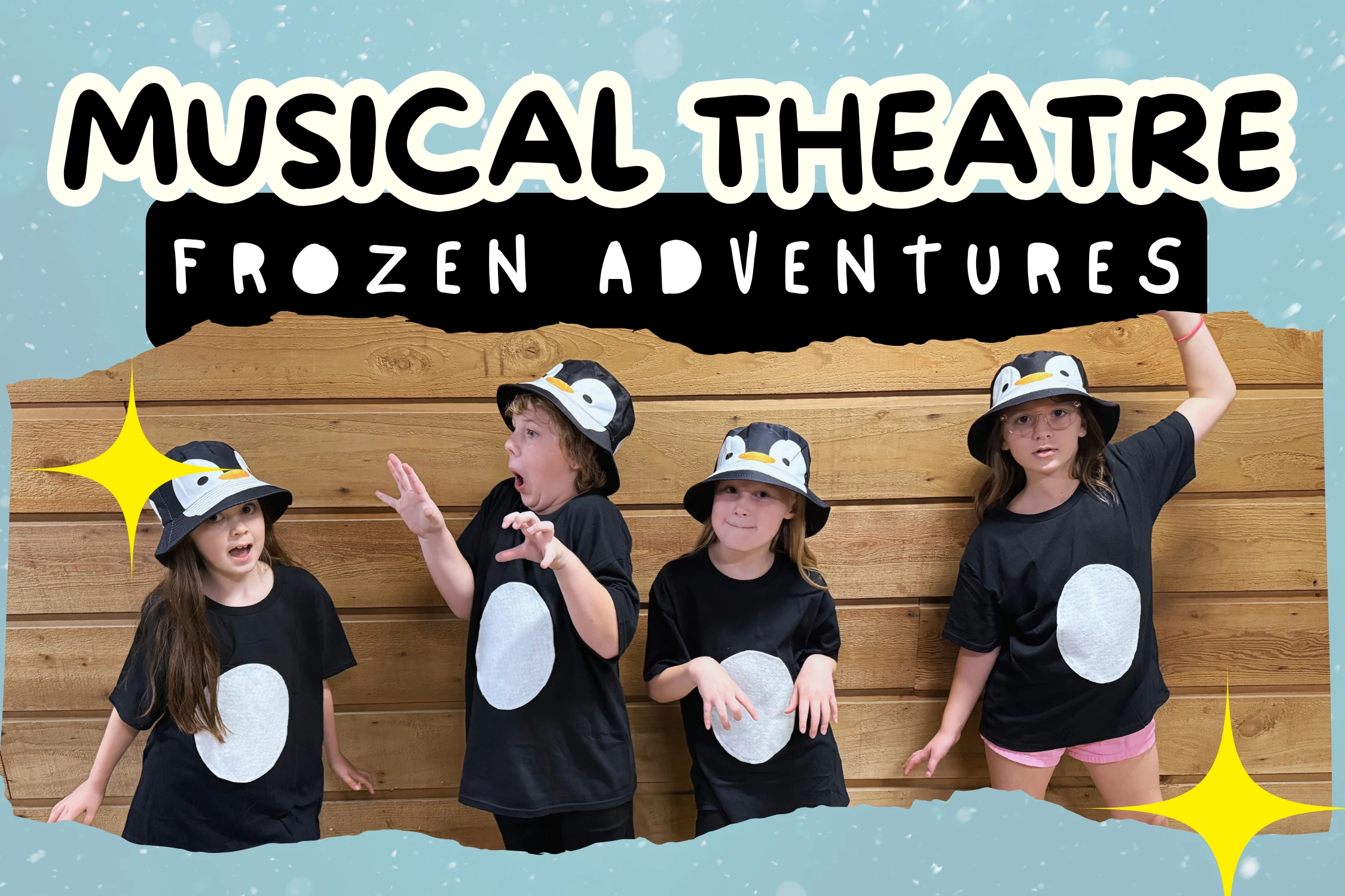 MT - Frozen Adventures class graphic with students as penguins