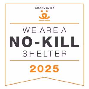 Best Friends-2025 No-Kill Digital Badge-English We are a NO-KILL Shelter. 2025. Awarded by Best Friends.