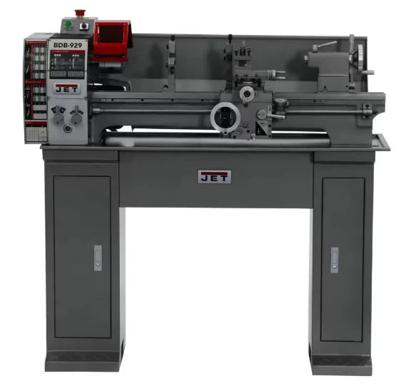 JET BDB-929 belt drive bench lathe with stand for metalworking and precision turning