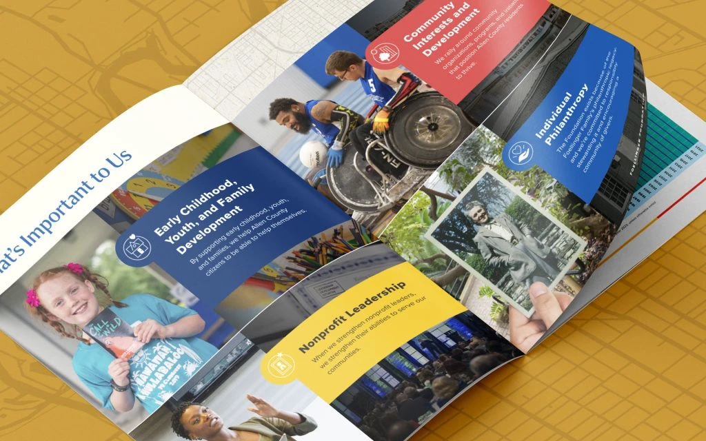 Foellinger Foundation report inside spread