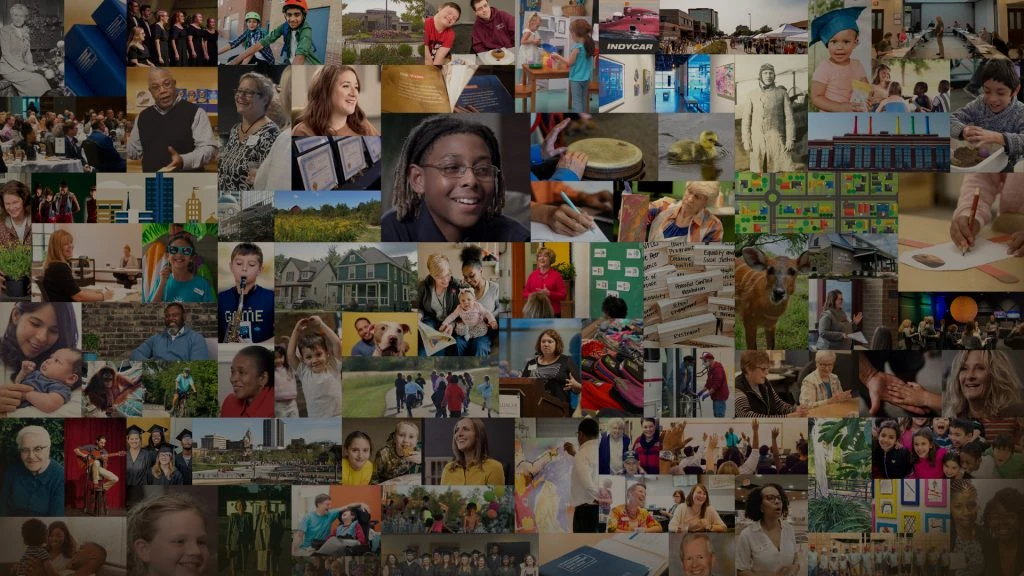 Collage of Allen County residents for Foellinger Foundation blog