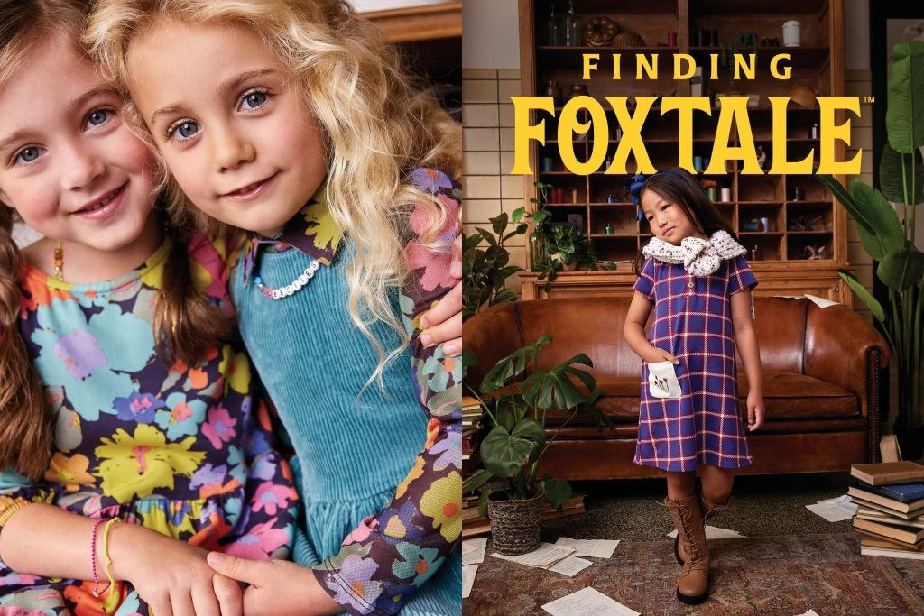 Young girls wearing Finding Foxtale clothes