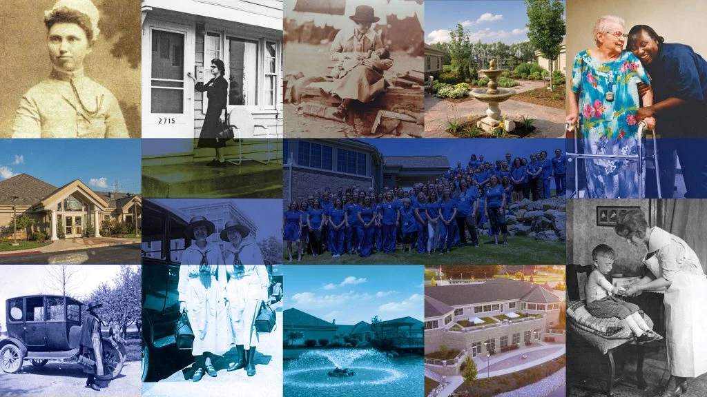 Images of people in history representing the Stillwater Hospice mission of care