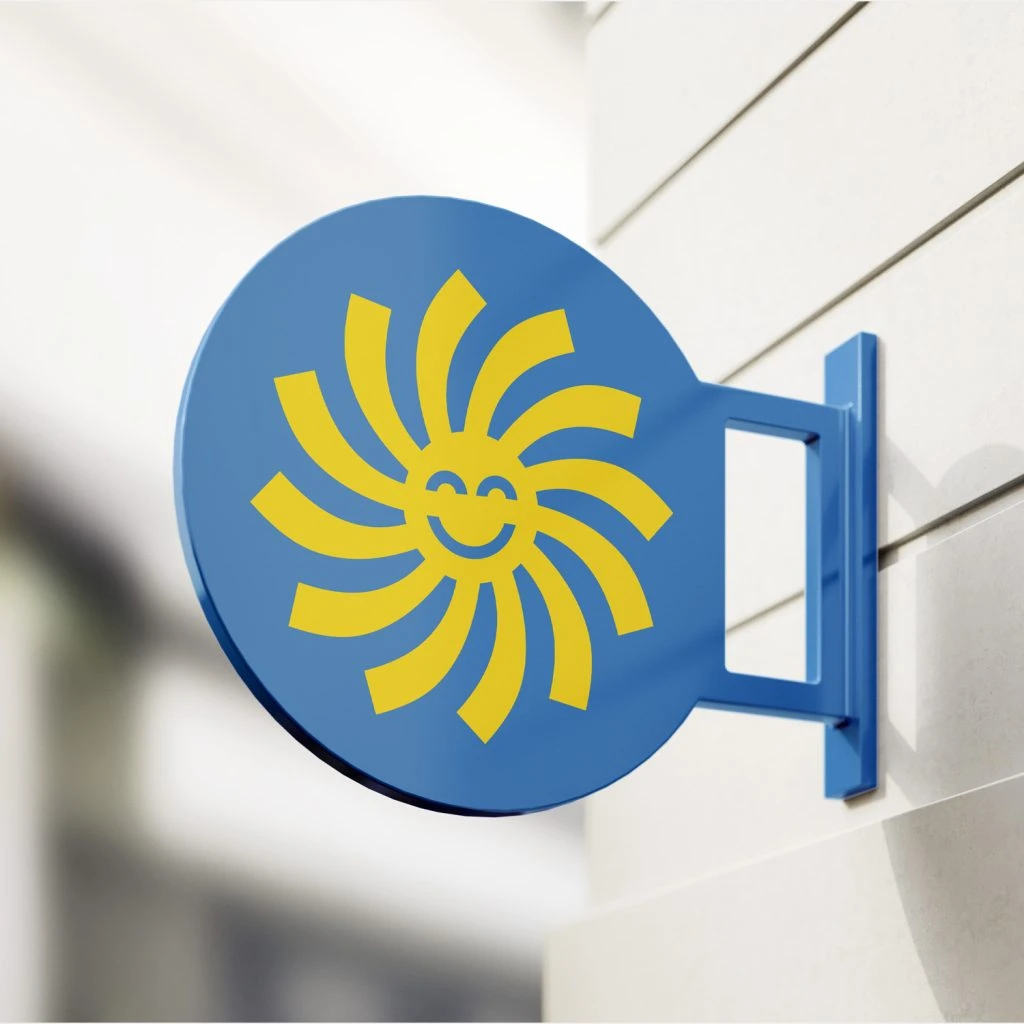 Hope's Harbor logo on sign